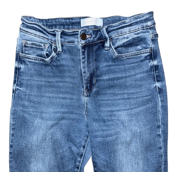 Vervet Harper Trouser Flare Jeans Size 28 High rise stretch - Picture 3 of 9